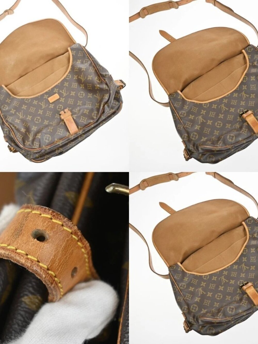 LOUIS VUITTON Saumur 35 Shoulder Bag Monogram Leather BN France M42254 84YJ110 - Picture 13 of 16
